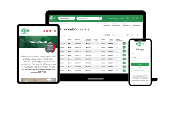 Ecommerce B2b Ricambi ISB Industries Essesolutions
